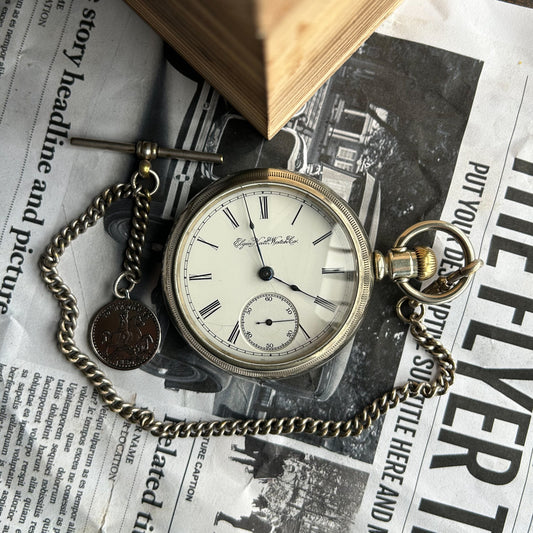 1894, «ELGIN NATIONAL WATCH CO.»Mechanical antique pocket watch! RARE!