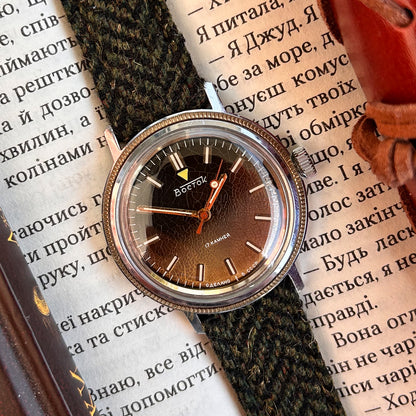 1970s, "VOSTOK". Vintage Mechanical Wristwatch 🔥 Made in USSR