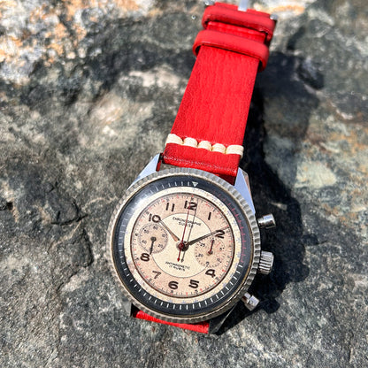 1960s, "CHRONOGRAPHE SUISSE". MECHANICAL VINTAGE CHRONOGRAPH