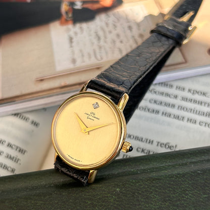 1960s, «JAQUET-GIRARD GENÈVE». Vintage Mechanical Watch 🔝 Crocodile Leather Strap 🐊